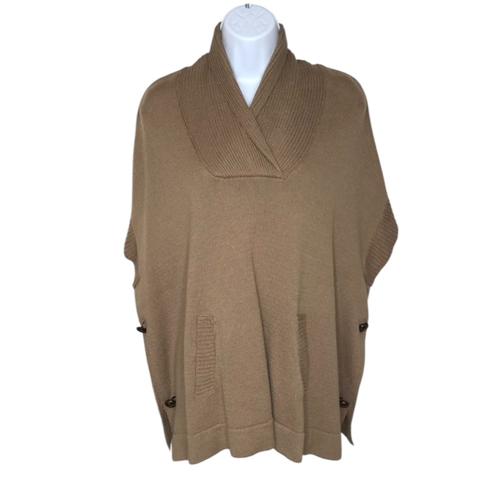 JJ Basics Sweater - Poncho Style | Tan | XS/S